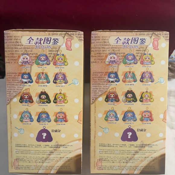 Two (2) sealed blind boxes of B3 Lily Rabbit Town version 4 plush pendants! - Picture 2 of 3